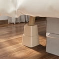 thumbnail image 3 of SEISSO 8 Pack Stackable Bed Risers Adjustable Furniture Risers 3, 5 or 8 inches, Heavy Duty  Bed Table Lifts Risers for Couches Sofa Cabinet Chair Table Legs, 1300 lbs, Brown, 3 of 10