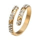 thumbnail image 2 of ¡Compra Ya y Ahorra Más!, Anillo abierto con incrustaciones de diamantes de moda Personalidad Temperamento Anillo abierto versátil Akmoler, 2 of 9