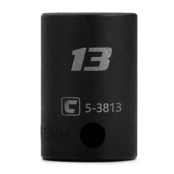 Capri Tools 13 mm Shallow Impact Socket, 3/8-Inch Drive, 12-Point, Metric