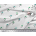 thumbnail image 3 of Soimoi Velvet Fabric Leaves & Floral Block Printed Fabric 1 Yard 58 Inch Wide, 3 of 3