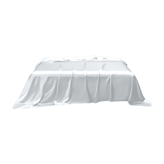 Puntoco 1PCS Solid Color Eco-Friendly Washable Bed Sheets Luxurious Smooth Bedding Set for Bedroom and Hotel Use -66.93x90.55 in