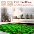 thumbnail image 2 of ODIKA 6'x9' Machine Washable Non-Slip Area Rug, Lively Springtime Floral Arrangement High Traffic Rug, Green, 14286, 2 of 7