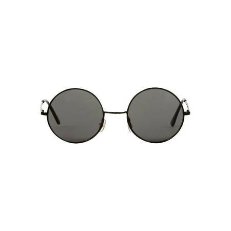 Gravity Shades Circular Frame Style Sunglasses, Black Tint