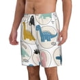thumbnail image 2 of Fotbe Cute Dinosaurs Trajes de Baño Estampados para Hombre, Shorts de Verano de Secado Rápido, Ropa de Playa, Bañadores-3X-Large, 2 of 6