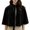 Black, variant on Comfy Womens Renaissance Velvet Cape Wraps Shawl Tie Short Shoulder Cape for Wedding Evening Party Halloween