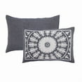 thumbnail image 3 of Superior 3-Pieces High-Durability Reversible Cotton Blend Bedspread Set, Full, Denim Blue, 3 of 8