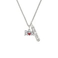 thumbnail image 2 of Delight Jewelry Silvertone Dance Mom with Red Heart Silvertone Hope Anchors the Soul Bar Charm Necklace, 23", 2 of 4