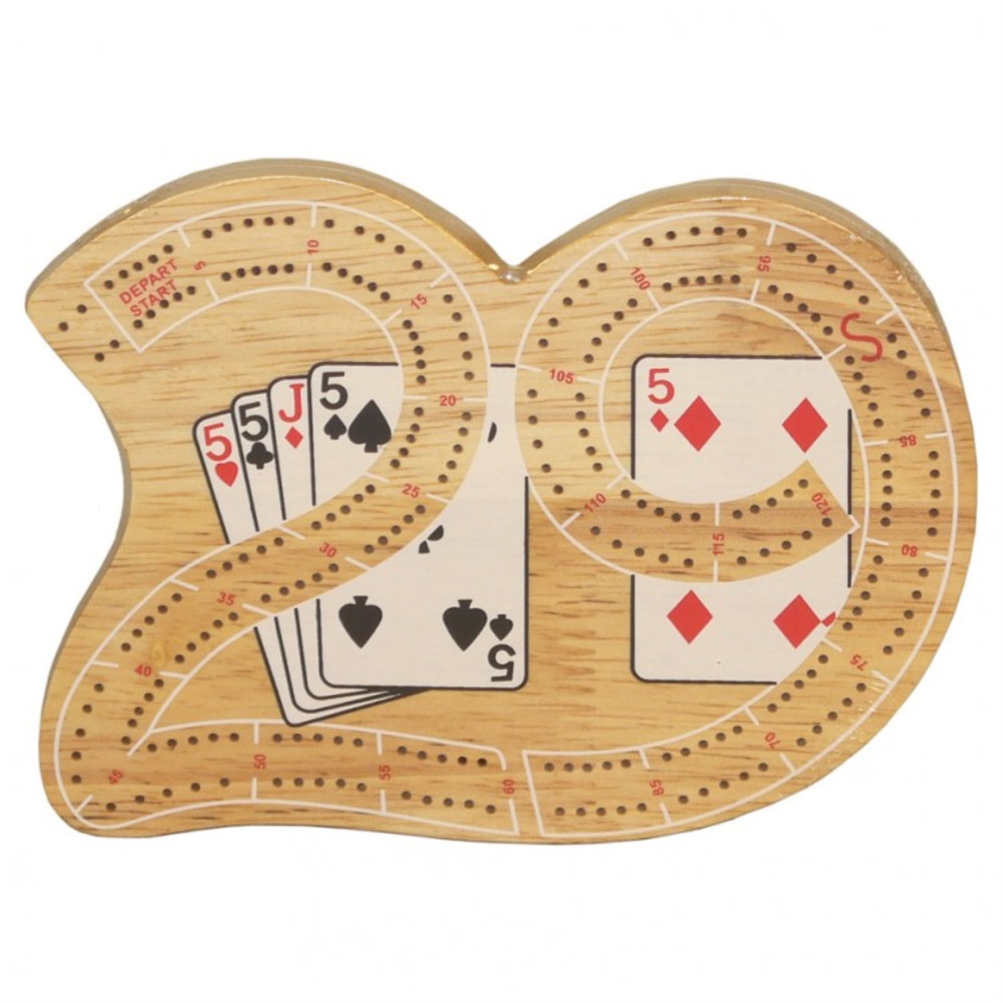 BICYCLE 29 Shape Cribbage Board 