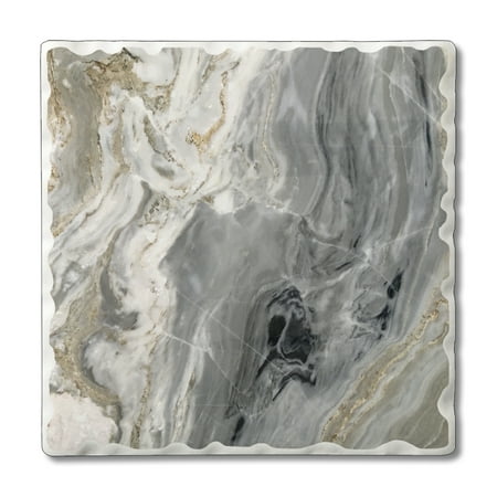 

CounterArt Quartz Design Single Image Absorbent Stone Tumbled Tile Coaster 4 Pack