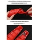 thumbnail image 4 of Cinta protectora anticolisión de fibra de carbono roja, adhesiva, para parachoques de automóviles, 4 of 6