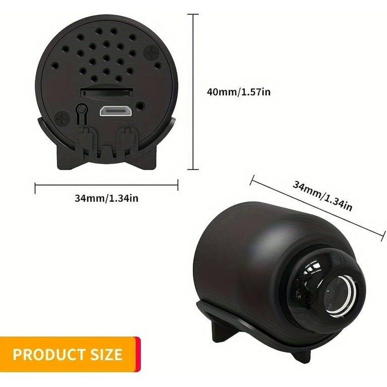 Microcamera Spia Nascosta 1080p Con 64GB - Mini Telecamera Portatile Ricaricabile Per Registrazioni, Sorveglianza Domestica E Ufficio - Negli Usi Consentiti Dalla Legge