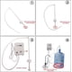 thumbnail image 4 of TDRENERGY Sistema de bomba dispensadora de agua para botellas, automático, 110 V, 40 psi, 1 GPM, para el hogar/oficina, cocina, refrigerador, cafetera, máquina de hielo para botella de agua de 3 o 5 g, 4 of 5