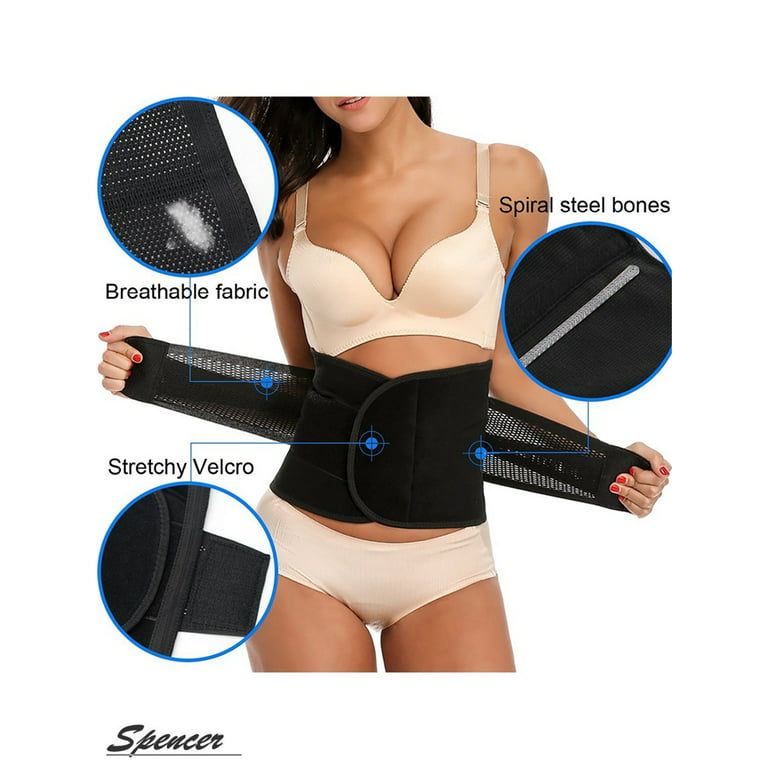 Spencer Slimming Fitness Waist Trainer Belt Firm Control Shapewear  Underbust Corset for Women (Size L)