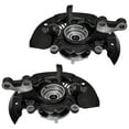thumbnail image 3 of Detroit Axle - FWD Front Steering Knuckles Hub Drilled and Slotted Brake Rotors Ceramic Pads Replacement for 2011-2017 Toyota Sienna - 6pc Set, 3 of 9