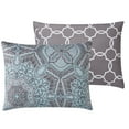 thumbnail image 4 of VCNY Home Belinda 9-Piece Aqua/Grey Medallion Bed in a Bag, Full, 4 of 11