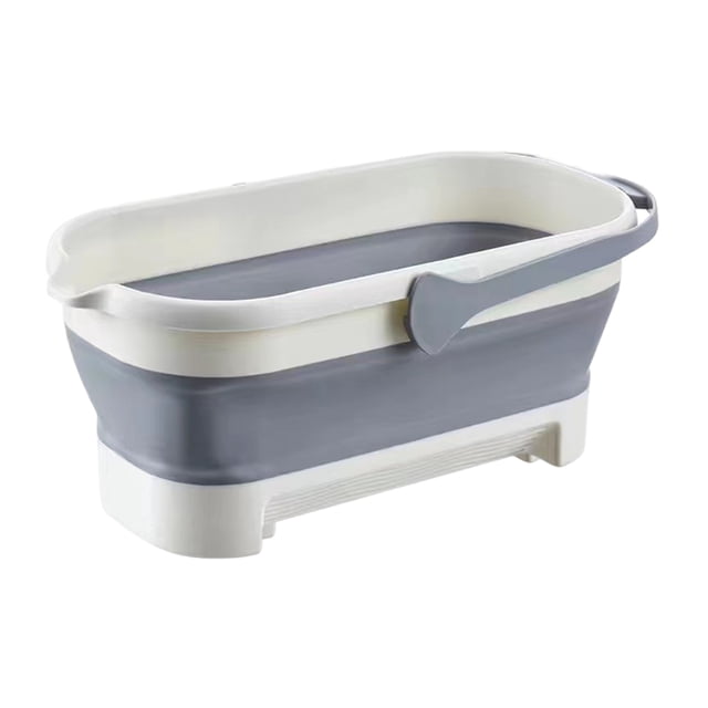 Cubo de fregona Cubo de pesca rectangular, lavabo de plástico portátil, suministros de limpieza para el hogar