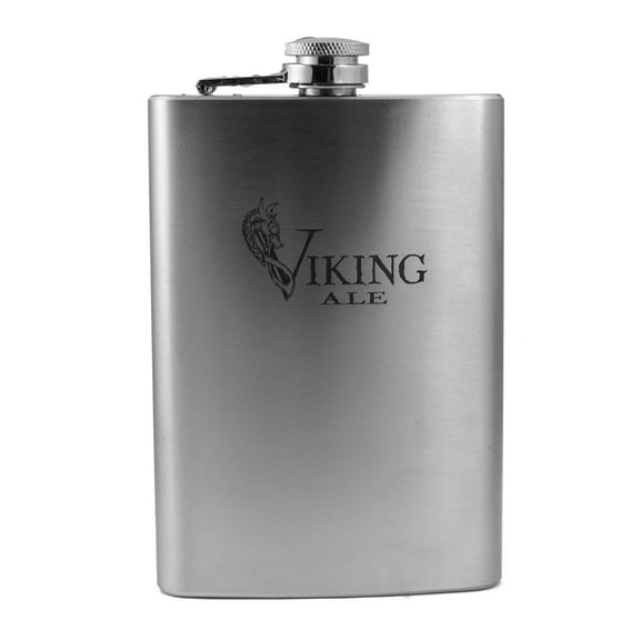 8oz Viking Ale Flask L1 Fun Norse Novelty