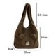 thumbnail image 3 of Bolsa de transporte de felpa Patrón de oso Otoño Invierno de axilas femenina Suave para viajar Ndcxsfigh Para Estrenar, 3 of 9