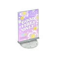 thumbnail image 3 of Two Sided Revolving Acrylic Sign Holder: 8.5"W x 11"H, 2-Pack, 3 of 4