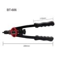 thumbnail image 2 of BT-606 Riveter Hand Gun Tool, Rivet Insert Tool, Manual Nut Chuck M3 M4 M5 M6 M8, 2 of 5