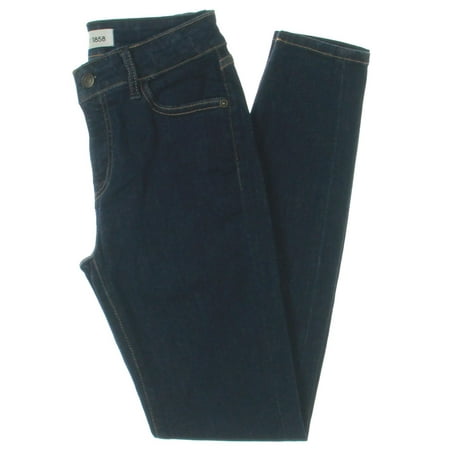 M1858 New York Womens Kristen Denim Mid-Rise Skinny Jeans Blue 2