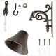 thumbnail image 4 of Campana de Cena para Exteriores, Rústica, Grande, de Hierro Fundido, para Puerta de Pared, de Metal, para Decoración Exterior de Casas de Campo., 4 of 5