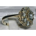 thumbnail image 3 of LBG 14k Yellow Gold Natural Aquamarine Womens Anniversary Ring - Size 8.5, 3 of 4