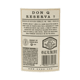 thumbnail image 5 of Don Q, Reserva 7 Blend Rum, 750ml, 40% ABV, Shelf Stable,1 Glass Bottle, New, 5 of 6