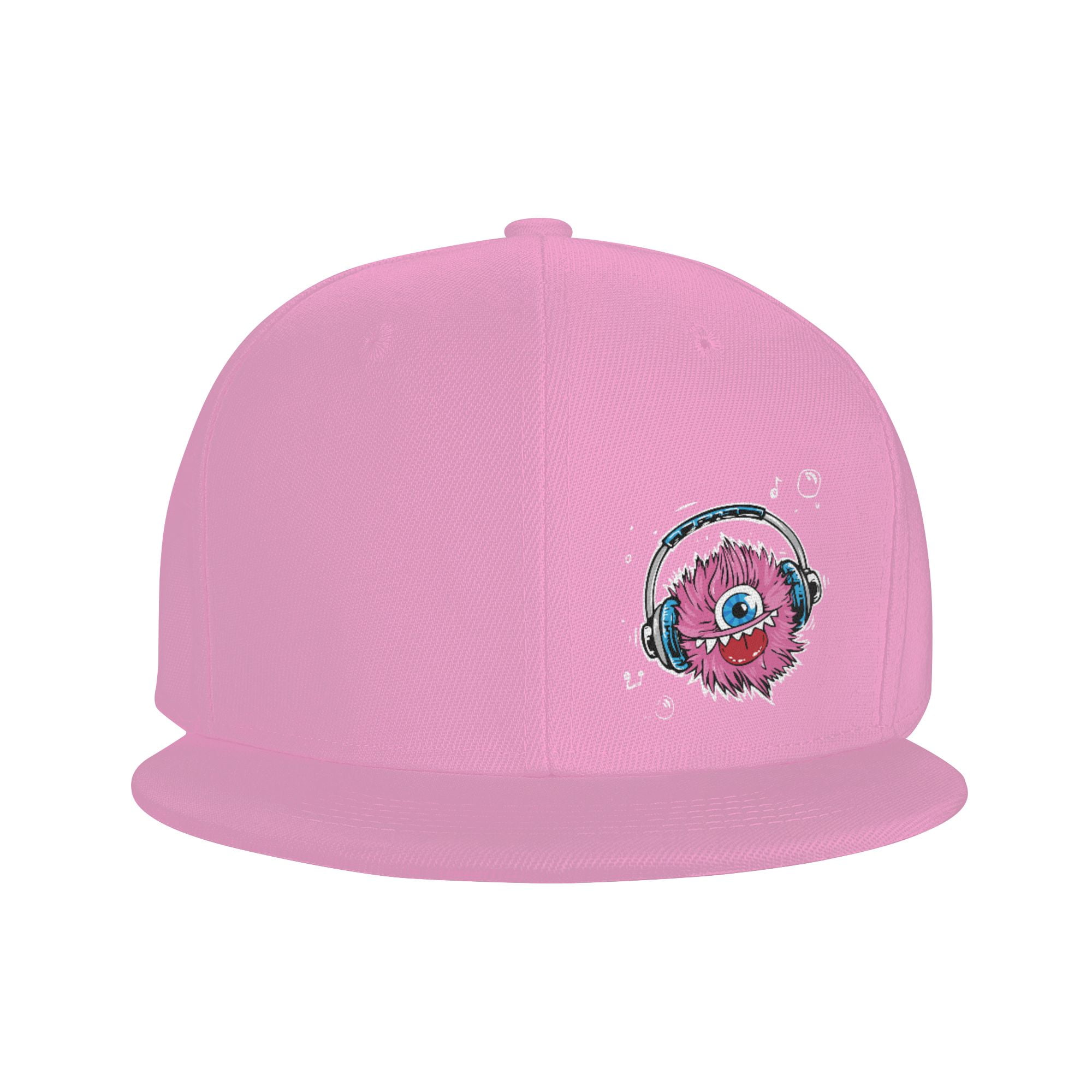 Blue Fire Skull 3D Printed Baseball Cap - Adjustable Snapback Trucker Hat With Music Headphones Design For Men & Women