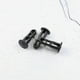 thumbnail image 4 of 3 Pairs Hinge Bolts Hinge Pins For Trash Can Lid Bins To Fit 240/120/100/60l Outdoor Dustbins, 65mm X 18mm, Black Plastic, 4 of 5