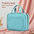 thumbnail image 5 of Large Capacity Waterproof Makeup Bag with Hook - Portable Travel Organizer with Multi Pockets, 5 of 8