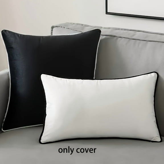 Lotechicw 2-Pack Velvet Square Soft DecorativeThrow Pillow Covers, Cushion Cases, for Bed, Couch, Sofa & Bench