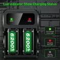 thumbnail image 5 of Fast Charging 2x 6200mWh Rechargeable Battery Packs with Charger for Xbox Controllers, Compatible with Xbox One/Series X|S, 5 of 7