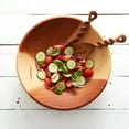 thumbnail image 4 of Mahogany Salad Bowl Set, 4 of 4