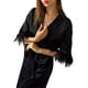 thumbnail image 3 of VISgogo Vestido de Dormir para Mujer, Pijama de Noche de Cintura Alta de Color Sólido de Terciopelo Ropa de baño para el baño VISgogo  moda, 3 of 5