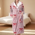 thumbnail image 2 of Jindong Robes en Peluche pour Femmes Robe en Polaire Longue Chaude Peignoir de Bain Veste de Détente Imprimée Robe de Confort Robes pour Femmes, 2 of 5