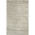 thumbnail image 5 of SAFAVIEH Clyde Solid Plush Polyester Shag Area Rug, Silver, 6' x 9', 5 of 7