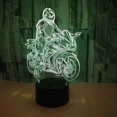 thumbnail image 3 of Lámpara LED 3D de motocicleta, lámpara Art Deco, luces LED decorativas, luz táctil, 7/16 colores, alimentación USB, regalo para niños, decoración de cumpleaños, Navidad y Halloween., 3 of 5