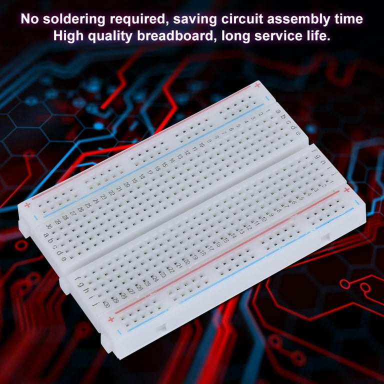 REXQualis 6PCS Small Breadborad 400 Point Solderless Breadboards for Proto  Shield Distribution Connecting Blocks: : Industrial & Scientific