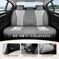 thumbnail image 6 of Coverado Front Car Seat Covers, Stylish Faux Leather 2 Seat Protectors, Automotive Interior Accessories Universal Fit for Most Cars, Gray & Light Gray, 6 of 8