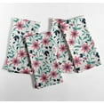 thumbnail image 2 of Vargottam Designer Cotton Canvas Napkins - Set of 12, 20-Inch, White Floral Print, Durable & Absorbent Cloth Napkins for Dining, Parties, and Home Decor - Machine Washable, 2 of 7