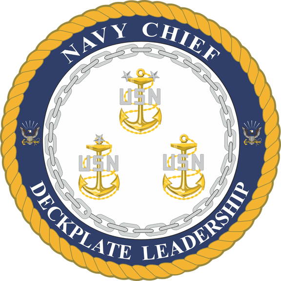 U.S. Navy Deckplate Leadership 3.8" Decal