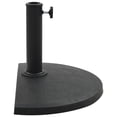 thumbnail image 2 of Base semicircular para sombrilla VidaXL, poliresina negra, 9,07 kg, 2 of 7