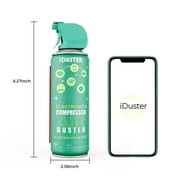 Compressed Air Duster Cleaner for Keyboard - iDuster Air Cans for Cleaning Dust, Hairs, Crumbs, Scraps for Laptop Computer Jewelry Camera