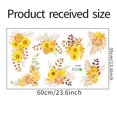 thumbnail image 5 of Pegatinas de pared MACHAO flores amarillas autoadhesivas creativas, 5 of 5