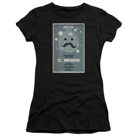 Star Trek Tos Episode 37 Junior Women's Sheer T-Shirt Black