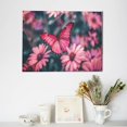 thumbnail image 6 of Gukieu pink butterfly Print Horizontal Canvas Decorative Painting 12x16 Inch Shrinkage Resistant Frame Hanging Home Wall Art Decor, 6 of 6