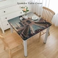 thumbnail image 2 of nygtbtfer Historical Site Painting Rectangle Tablecloth Elastic Fitted Table Covers for Tables Stretch Table Cloths Outdoor Table Cloth Cover for Picnic Camping Indoor Outdoor, 2 of 7