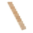 thumbnail image 4 of Escaleras para casa de muñecas a escala 1:12, muebles para casa de muñecas, juego de simulación, escalera de madera en miniatura DIY sin reposabrazos, 4 of 9
