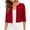 Red#summer open front cardigan for women, variant on Womens Cardigan for Dresses Dressy Casual Plain Cropped Cardigans Lightweight 3/4 Sleeve Open Front Summer Loose Cover up Blouse Red,M